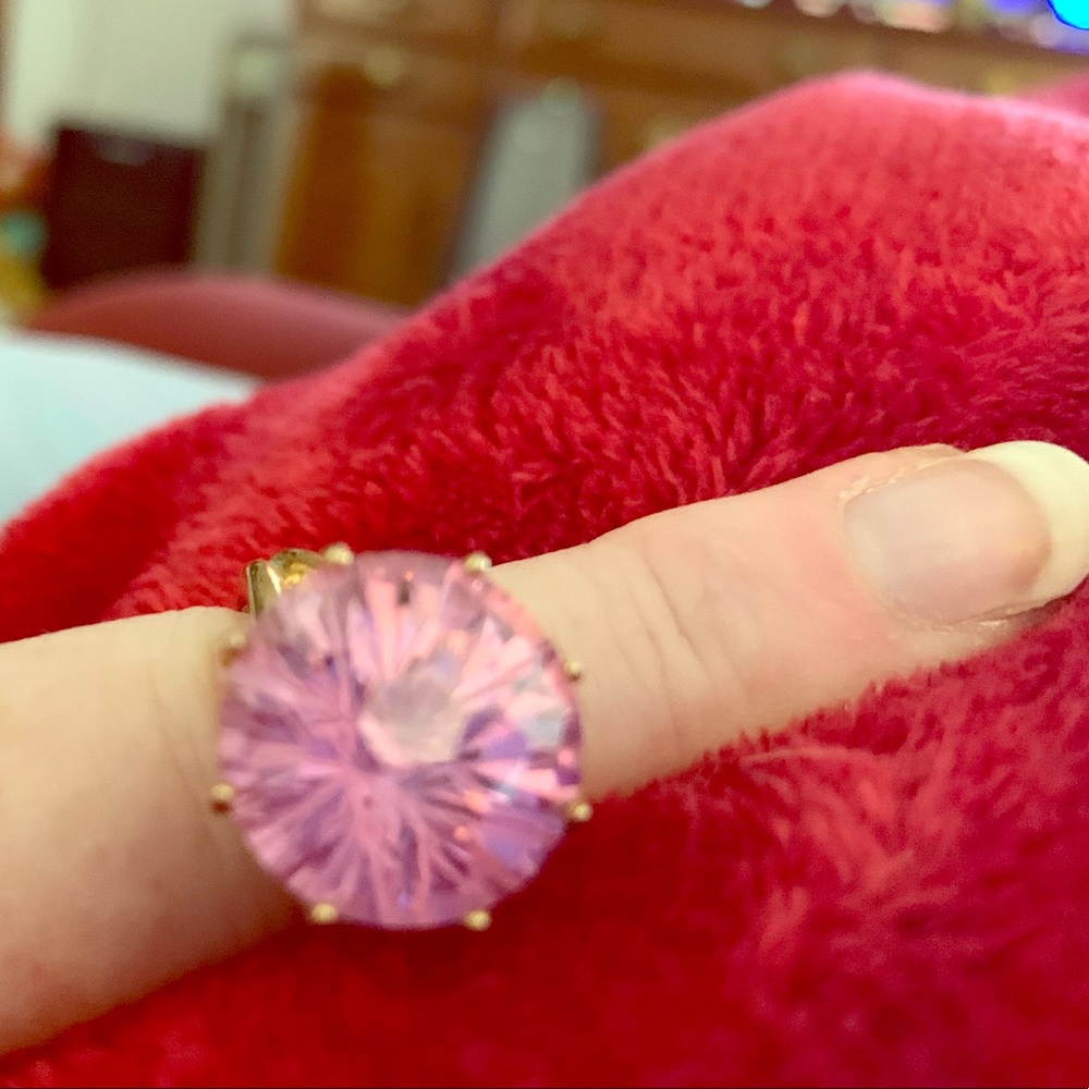 Pink stone ring